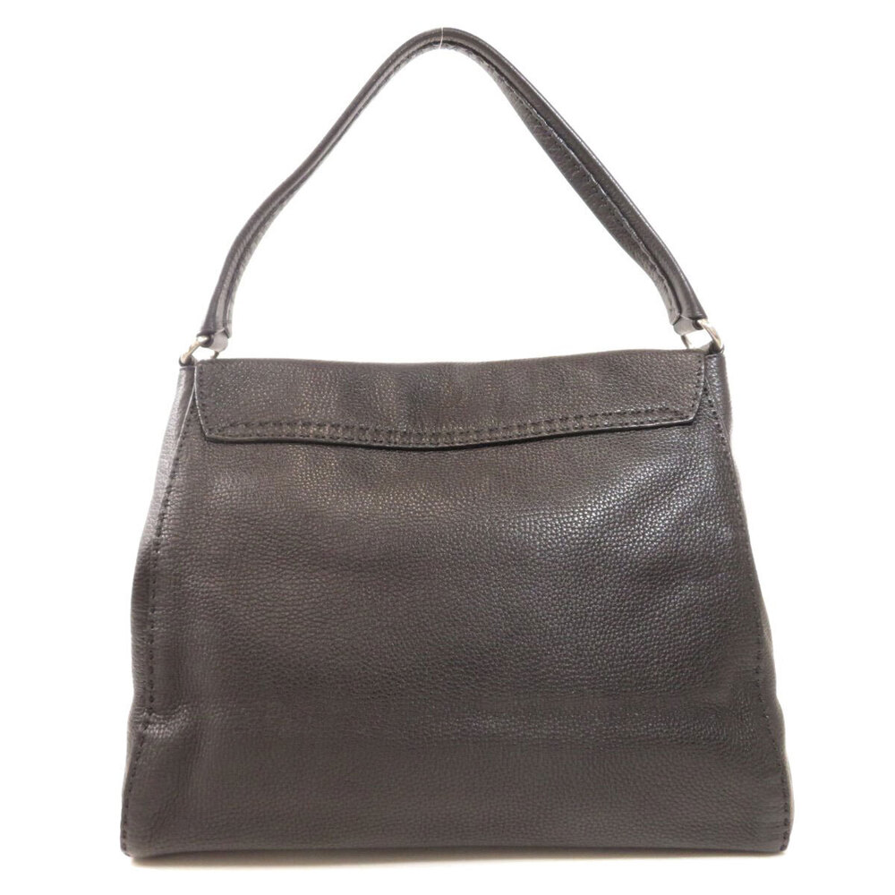 Prada Shoulder Leather Metal Bag Motif